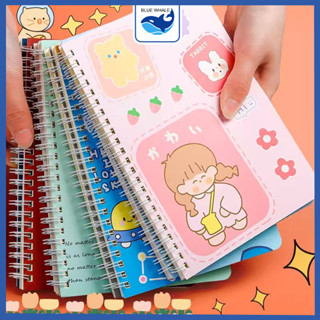 Sổ tay ghi chép lò xo size A5 bìa dễ thương cho bé, 120 trang, nhi...