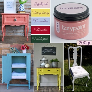 Sơn IZZYPAINT 200gr  Chalk Paint  Sơn gốc nước không mùi độc hại n...