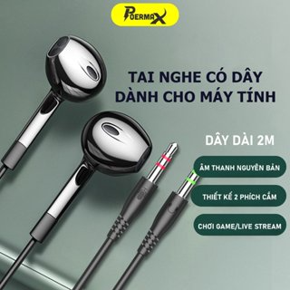 Tai nghe có dây gaming V6 dành riêng cho máy tính cây PC có 2 giắc...