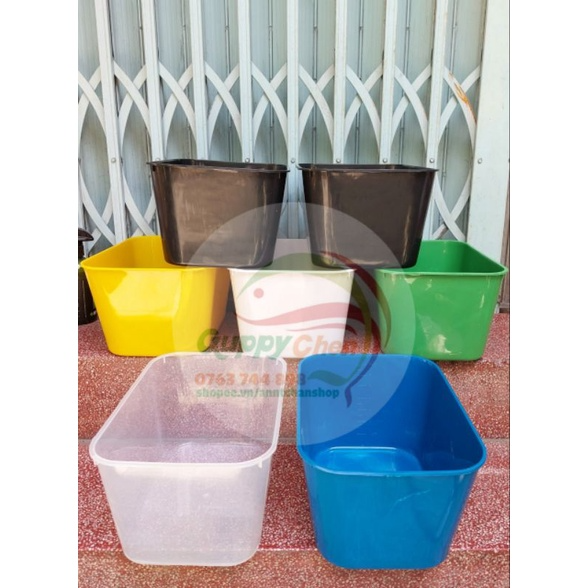 THÙNG NHỰA NUÔI CÁ 30x22x16cm 7 lít...