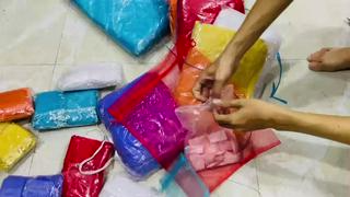 Túi Dây Rút Lưới Đựng Trang Sức Qùa Tặng Hoa Khô Bánh Kẹo Nhiều Mà...