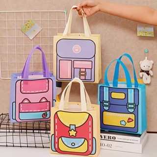 Túi vải không dệt cute đa năng chống thấm nước thiết kế kèm quai đ...
