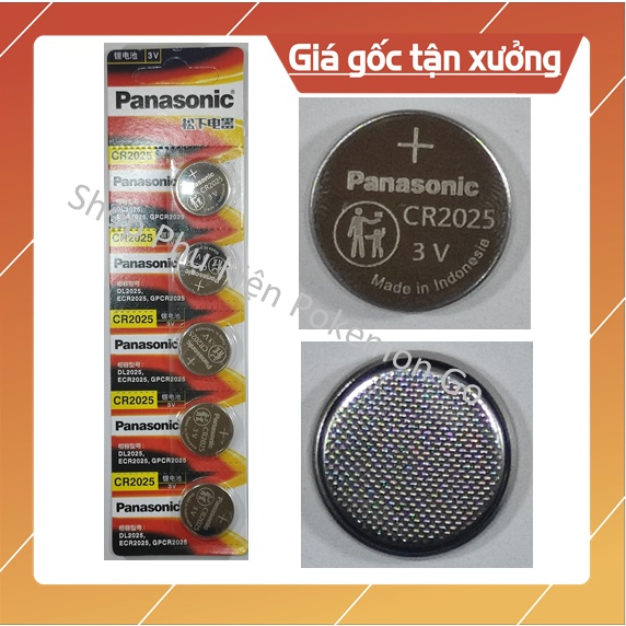 Vi 5 viên Pin cuc ao Panasonic Cr1632 / Cr1620 / Cr1220 / Cr1616 /...