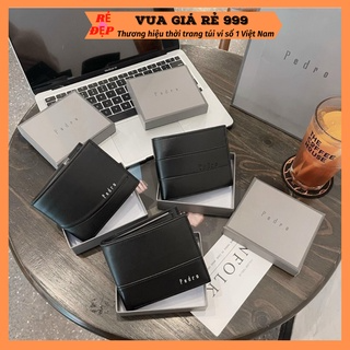 Ví bóp nam ngắn đẹp full box kèm túi giấy cầm tay nhiều ngăn cao c...