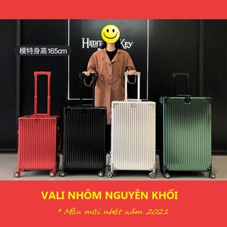 Vali nhôm nguyên khối cao cấp size 20 inch 24 inch 29 inch...