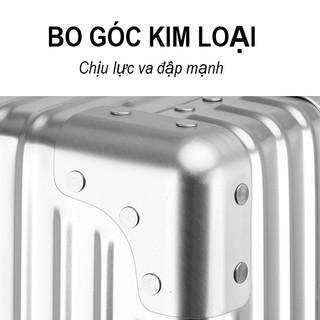Vali nhôm nguyên khối cao cấp size 20 inch 24 inch 29 inch...