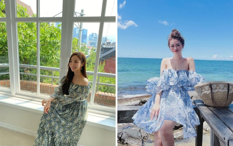 4 Đầm trễ vai nữ tính
