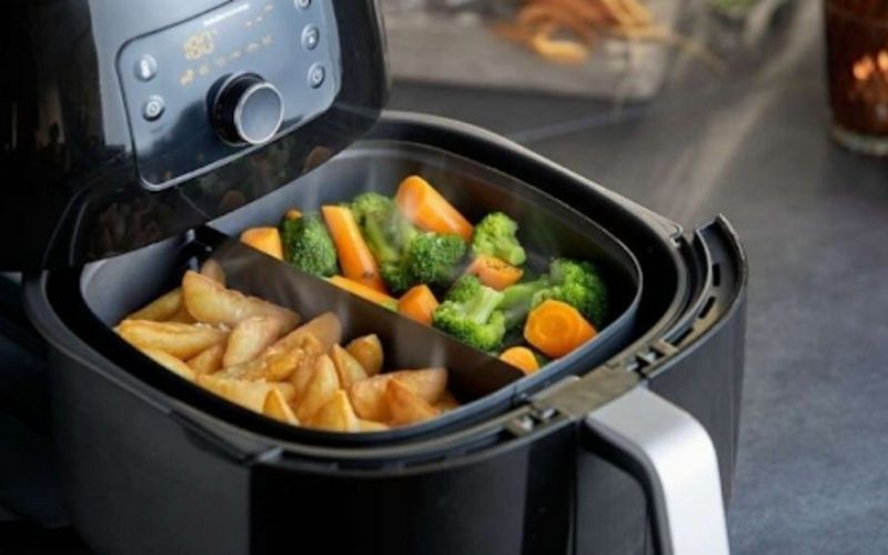 6 Hấp thức ăn bằng nồi chiên không dầu