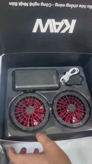 Áo điều hòa KAW Chính Hãng Pin 50.0000mah chạy 10h-15h quạt mát, c...