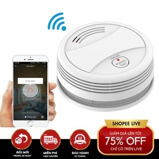 Cảm biến khói chống cháy thông minh KAW Tuya WiFi, Cảnh báo quá AP...