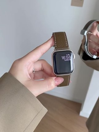 Dây Đeo Bằng Da Có Khóa Nam Châm Cho Đồng Hồ Thông Minh Apple Watc...