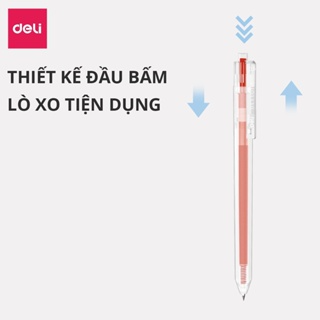 EG118 Bút bi nước mực gel bấm nhiều màu 0.5mm Deli nhanh khô viết ... EG118 Bút bi nước mực gel bấm nhiều màu 0.5mm Deli nhanh khô viết ...