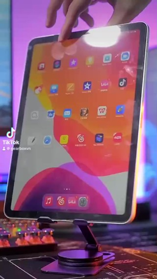 Giá đỡ điện thoại máy tính bảng ipad kim loại siêu mỏng trục xoay ...
