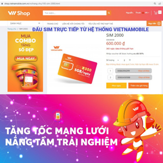 Sim data 4G vào mạng 1 năm, có sẵn 12 tháng không cần nạp tiền 5GB...