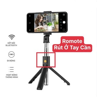 Gậy Chụp Ảnh Selfie Kèm Remote Kiêm Tripod Giá Đỡ Điện Thoại 3 Châ... Gậy Chụp Ảnh Selfie Kèm Remote Kiêm Tripod Giá Đỡ Điện Thoại 3 Châ...