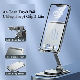 Giá đỡ điện thoại máy tính bảng ipad kim loại siêu mỏng trục xoay ...