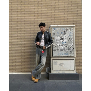 GRIND WASH BAGGY JEANS - Quần jeans wash Whose 1093...