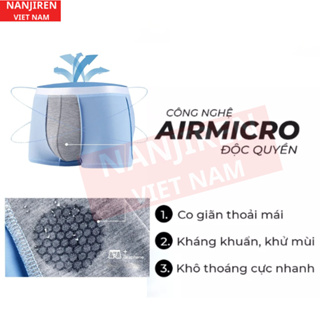 Hộp 4 Quần Sịp Boxer Nam Vải Lụa Băng Thun Lạnh Cao Cấp NANJIREN (...