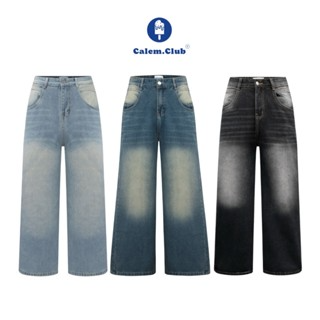 Calem Club - Quần Jeans Wash cạp cao Ống Rộng tôn dáng form thụng ...