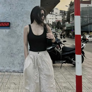 Quần Parachute Harem Nam Nữ Dáng Thụng Vintage, Quần Dài Vải Kaki ...