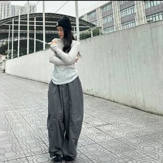 Quần Parachute Harem Nam Nữ Dáng Thụng Vintage, Quần Dài Vải Kaki ...