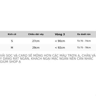 [Hình thật + Sẵn ] Chân váy cạp trễ Y2k, Caro trơn nhiều màu ôm dá...