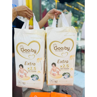 (có chọn quà) Tã Bỉm Gooby Hàn Quốc Cao Cấp size dán/quần NB/S/M/L...