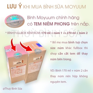 Bình sữa Moyuum 170ml/270ml Hàn quốc (Chọn núm)...