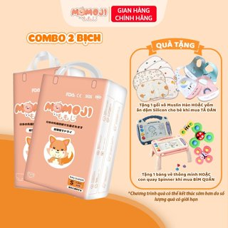 [Quà tặng hấp dẫn] Combo 2 Bịch Bỉm Momoji Siêu Thấm Hút NB64/S60/...