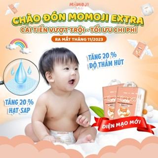 [Quà tặng hấp dẫn] Combo 2 Bịch Bỉm Momoji Siêu Thấm Hút NB64/S60/...