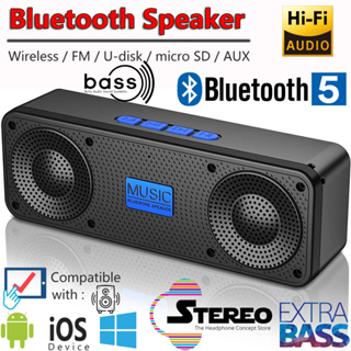 Loa Bluetooth Không Dây Âm Nhạc Di Động HiFi 9D Bass Loa Bluetooth...