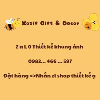 [TẶNG HỘP  RƠM] Khung ảnh thiết kế để bàn làm quà tặng sinh nhật, ...