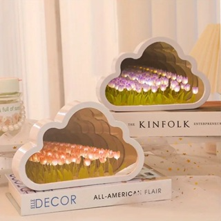 Đèn Ngủ Hoa Tulip Tự Làm Decor Cute Dễ Thương, Đèn Ngủ Trang Trí 3...