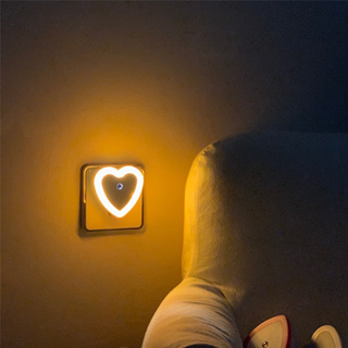 Đèn Ngủ Cảm Biến Thông Minh, Đèn Cảm Ứng LED Ngủ Hình Trái Tim Dùn...