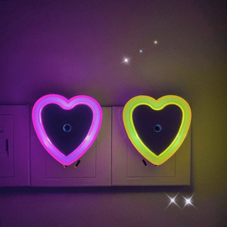 Đèn Ngủ Cảm Biến Thông Minh, Đèn Cảm Ứng LED Ngủ Hình Trái Tim Dùn...