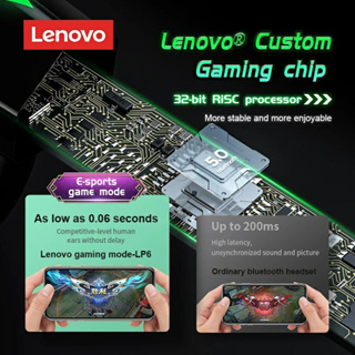 Tai nghe chơi game Lenovo LP6 VCT Tai nghe không dây Chế độ kép có...