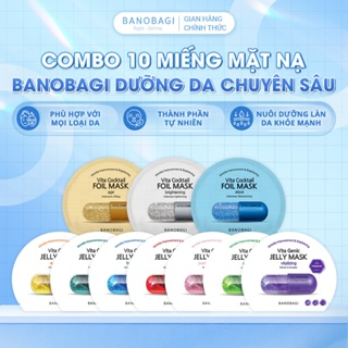 COMBO 10 Miếng Mặt Nạ BANOBAGI PREMIUM Thế Hệ Mới, Dưỡng Da Chuyên...