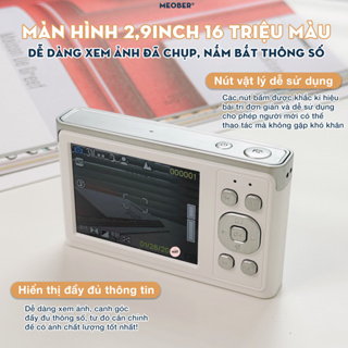 [Tặng thẻ nhớ] Máy Chụp hình mini digital v2 50MP Super Zoom, quay...