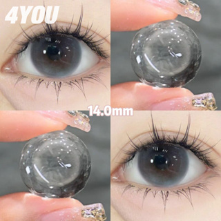 Set 2 Kính Áp Tròng 08.00 Màu Xám Nâu 14.0mm Với Tròng Kính Mềm...