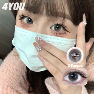Set 2 Kính Áp Tròng 08.00 Màu Xám Nâu 14.0mm Với Tròng Kính Mềm...