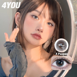 Set 2 Kính Áp Tròng 08.00 Màu Xám Nâu 14.0mm Với Tròng Kính Mềm...
