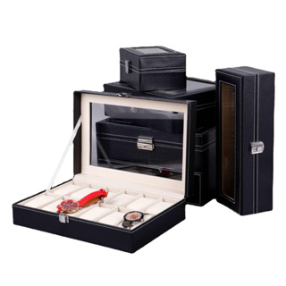 Hộp đựng đồng hồ bọc da PU 15 mẫu có chốt chống trộm... Hộp đựng đồng hồ bọc da PU 15 mẫu có chốt chống trộm...