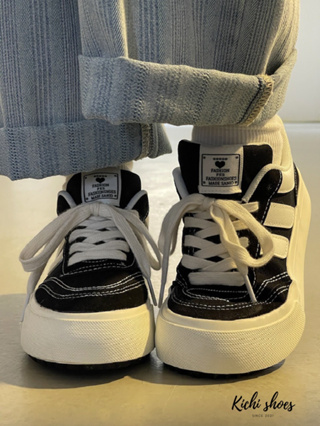 Giày thể thao nữ basic Giày nữ đi học giày vải vanvas phối da lộn ...