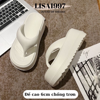 Dép tông đế cao 6cm chất liệu eva nhẹ tông dáng chiều cao mẫu mới ...