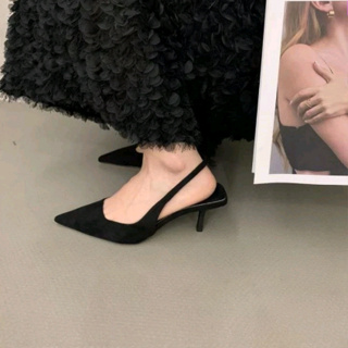Sandal cao gót nữ Ngọc Trinh Store cao 7cm gót nhọn đơn giản dễ ph...