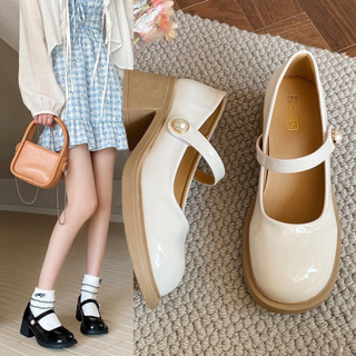Giày Lolita nữ đế cao 5p ( Form to đặt lùi 1 size ) giày búp bê qu...