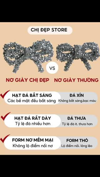 Giày cao gót 7 phân kim tuyến phối mika đính nơ, giày cưới cô dâu ...