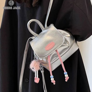 Balo nữ deere jack y2k kiểu âu và mỹ retro màu tương phản phiên bả...