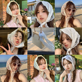 Khăn quàng cổ tam giác hoa tươi phong cách Nhật Bản hình lõm ngọt ...