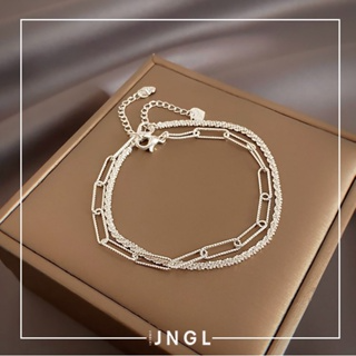 Vòng Tay Dây Thừng Màu Bạc Lấp Lánh Đơn Giản Sành Điệu...